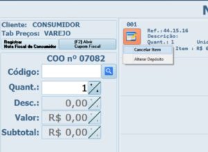 PAF-ECF-Cancelar-Item-Cupom-Fiscal