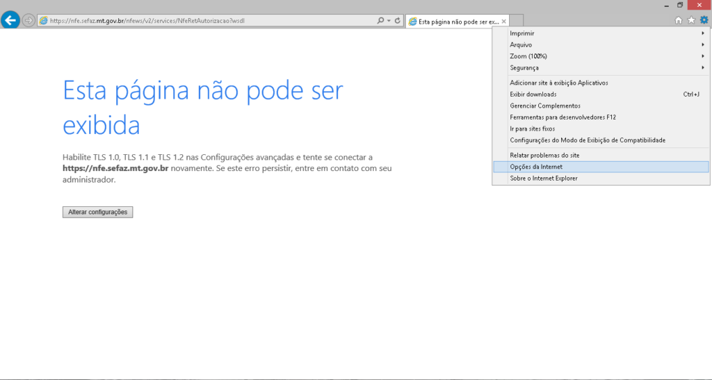 opções da internet