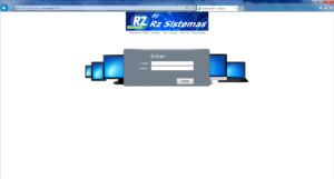 Tela de login do sistema em nuvem RZ Cloud