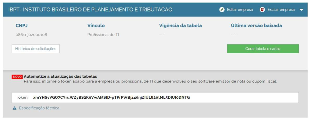Token IBPT